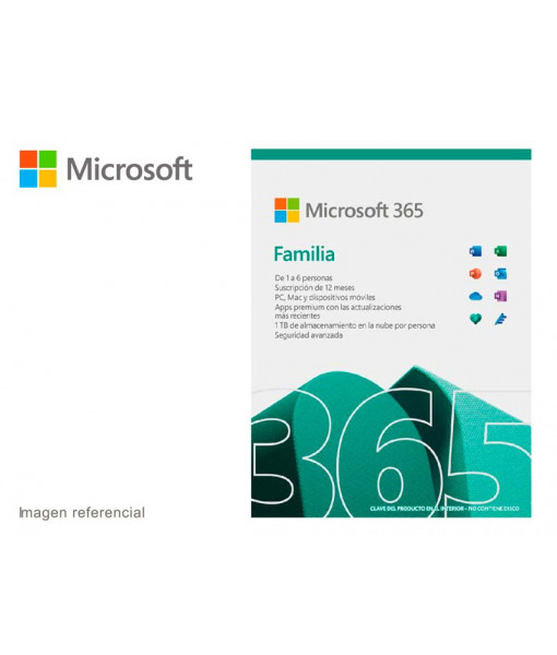 Famille Microsoft 365 - 6 utilisateurs - 1 an - PC/MAC